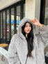 Winter Casual Hooded Rabbit Fur Jackets